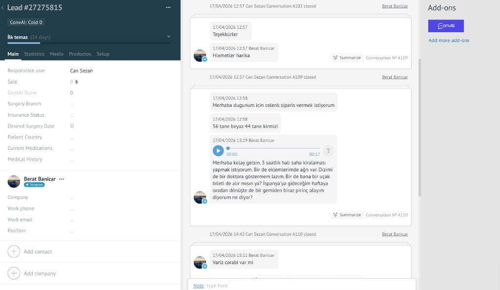 Voice Message Transcription